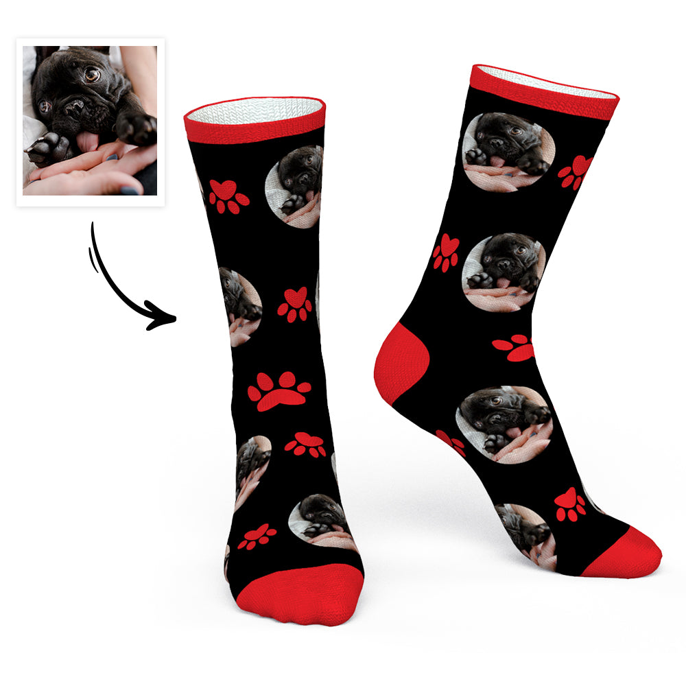 Custom Photo Socks Dog Socks - MyPhotoBoxerUk