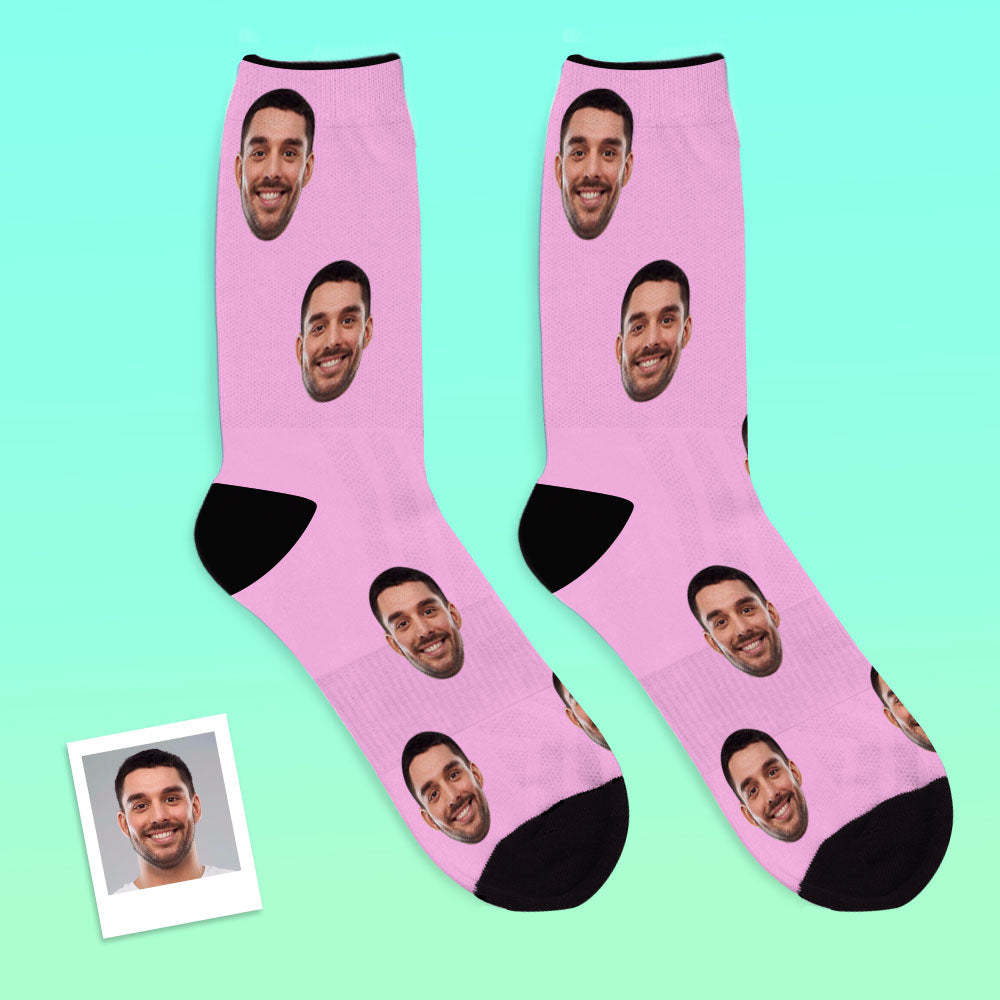Custom Funny Face Socks Christmas Gift For Family - MyPhotoBoxerUk