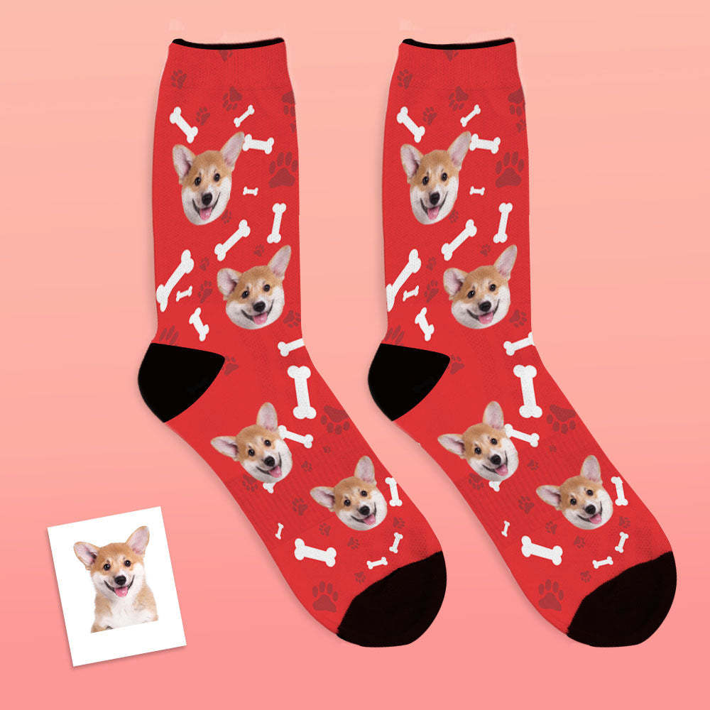 Photo Socks, Custom Dog Face Socks Gift For Pet Lover - MyPhotoBoxerUk