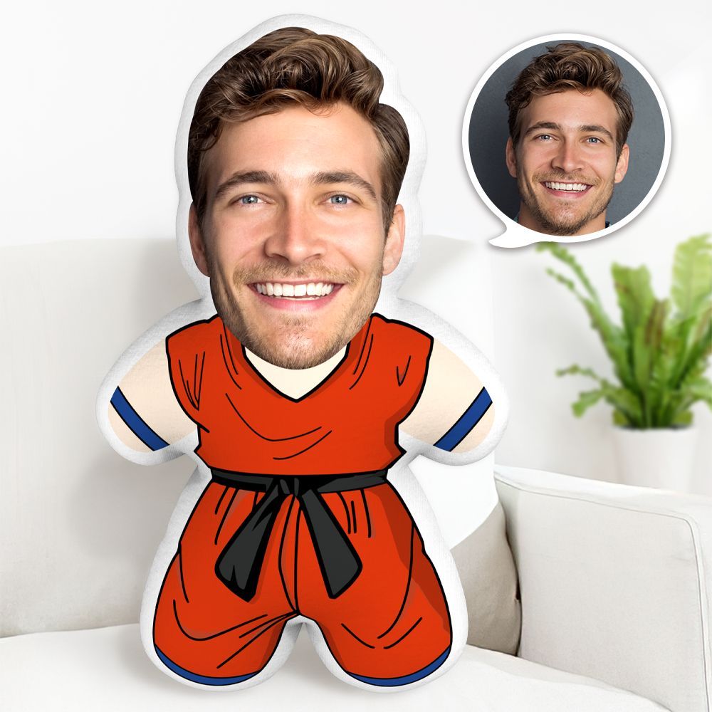 Son Goku Minime Throw Pillow Custom Dragonball Pillow Personalized Photo Minime Pillow - Get Photo Blanket