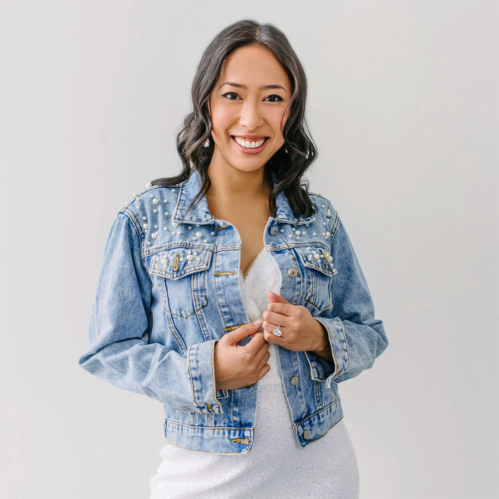 Personalized Embroidered Bride Jean Jacket for Wedding Custom Future Mrs Jacket Ideal Wedding Gift - MyPhotoBoxerUk