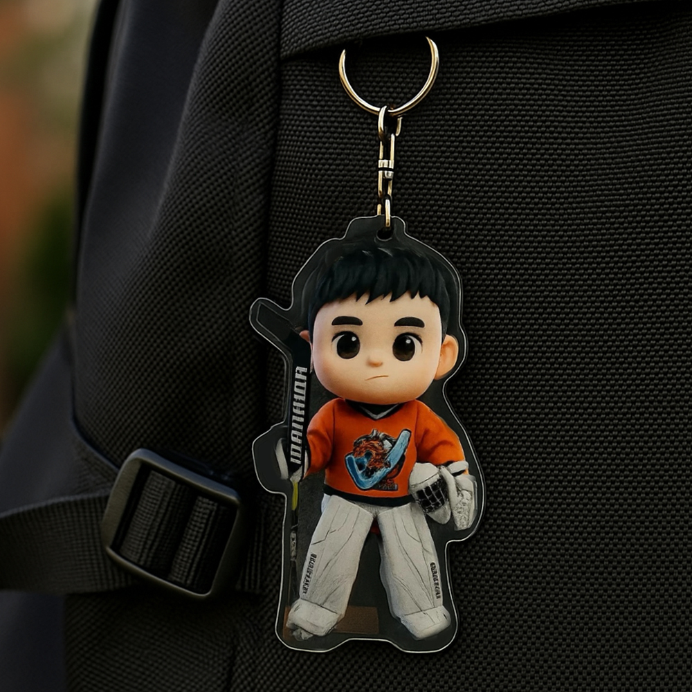 Custom Figure Keychain Personalized Acrylic Cartoon Keychain Photo Bag Charm Unique Keepsake Gift Graduation Gifts