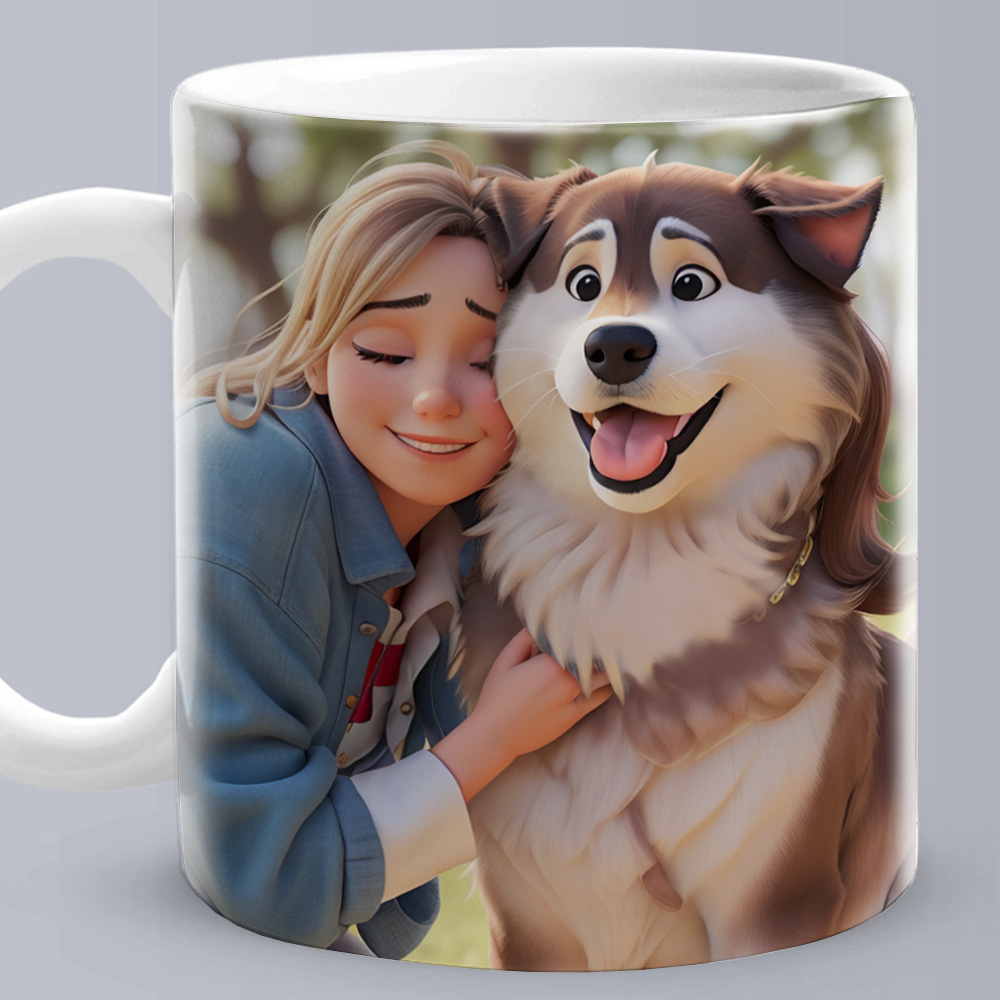 Custom Mug Cartoon Effection from Your Photo Gifts for Her - MyPhotoBoxerUk