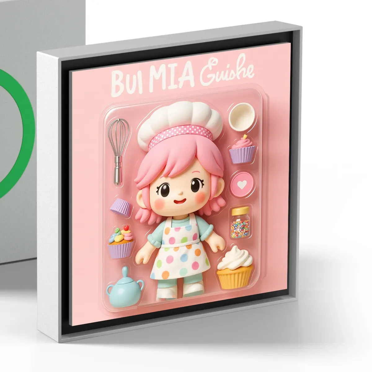 Custom Action Figure AI Photo Personalized Toy Box Art Style Music Fridge Magnets That Can Play Songs Gift for Couple