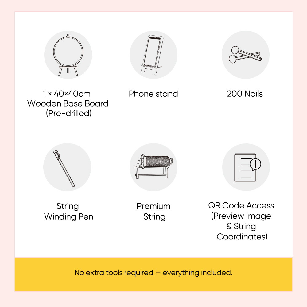 Kit De Portrait En Fil Personnalisé Avec Photo. Créez Votre Propre Tableau En Fil Unique Grâce À Notre Kit Diy. Décoration Murale À Faire Soi-même. Cadeau Fait Main. - MaPhotocaleconFr