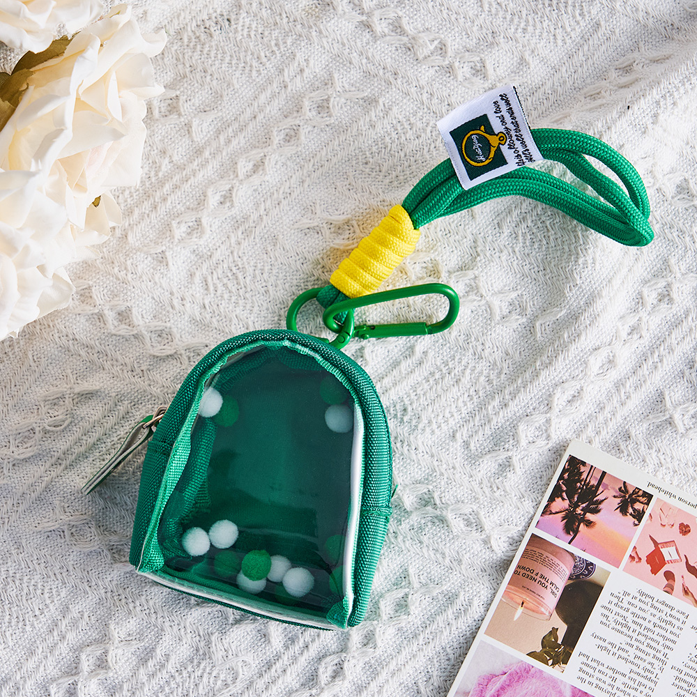 (tailles 4/6/8) Porte-clés Sac En Tissu 3d Coloré, Motif Silhouette, Vert - MaPhotocaleconFr