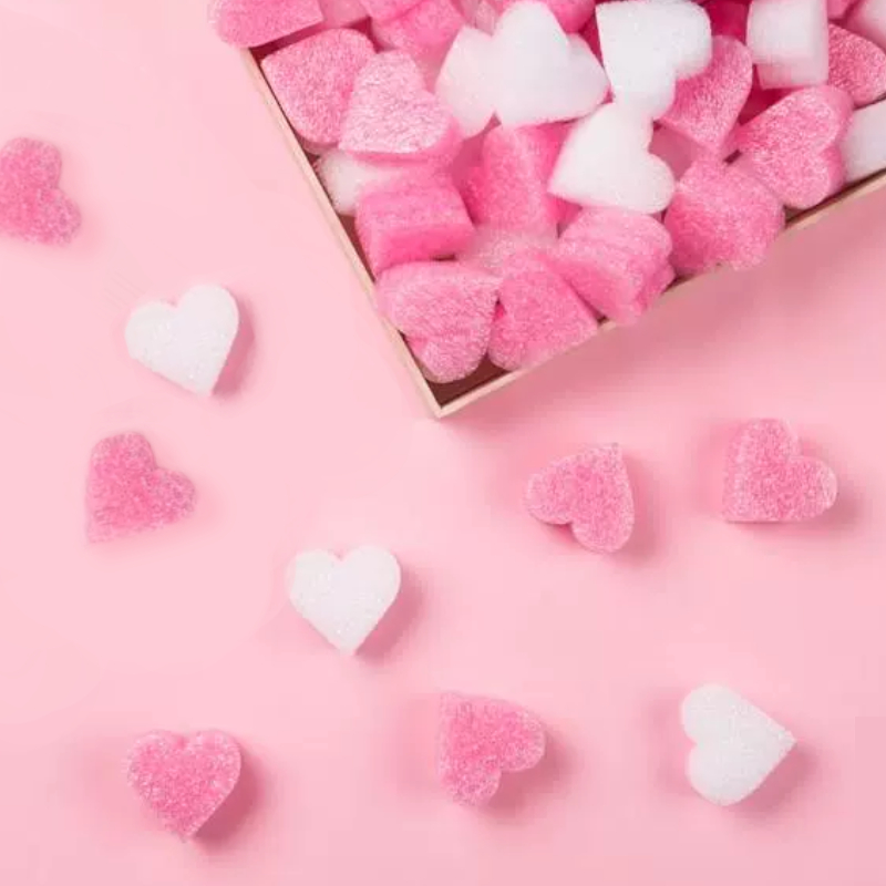Mousse En Forme De Cœur - Garniture Pour Boîte Cadeau - MaPhotocaleconFr
