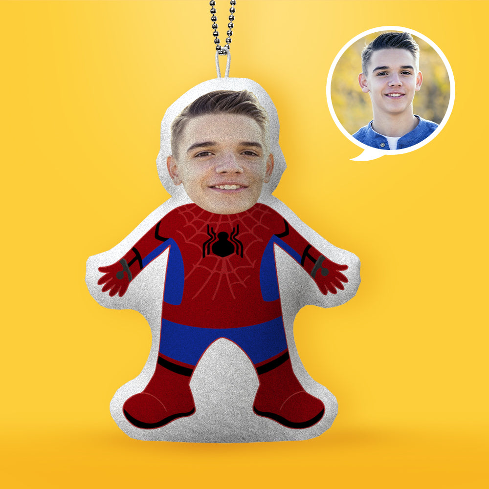 Porte-clés Coussin Minime Spiderman Personnalisé - MaPhotocaleconFr