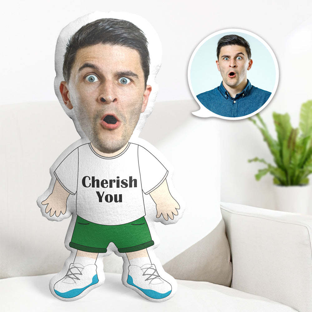 Coussin Photo Personnalisé My Face Pillow Minime Pillow Avec Message - Cadeaux Pour Elle - Chérissez-vous - MaPhotocaleconFr