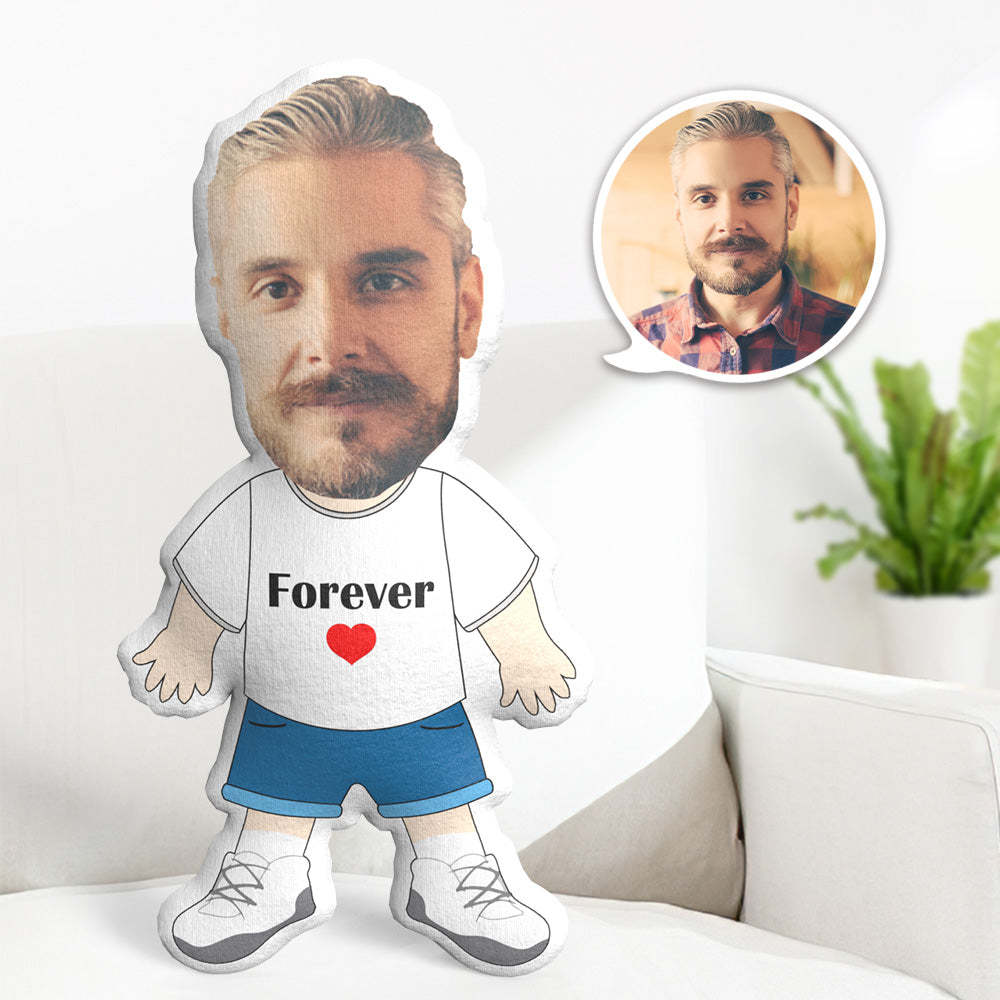 Mon Oreiller Visage, Oreiller Photo Personnalisé, Oreiller Minime Personnalisé, Oreiller Message, Cadeaux Pour Elle - Amour Éternel - MaPhotocaleconFr