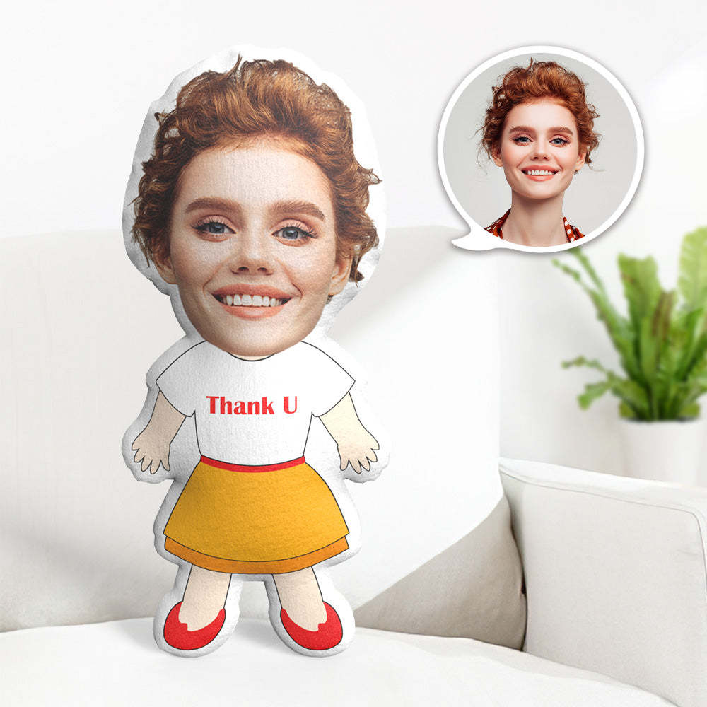 Mon Coussin Visage, Coussin Photo Personnalisé, Coussin Minime Personnalisé, Coussin Message, Cadeaux Pour Lui - Merci - MaPhotocaleconFr