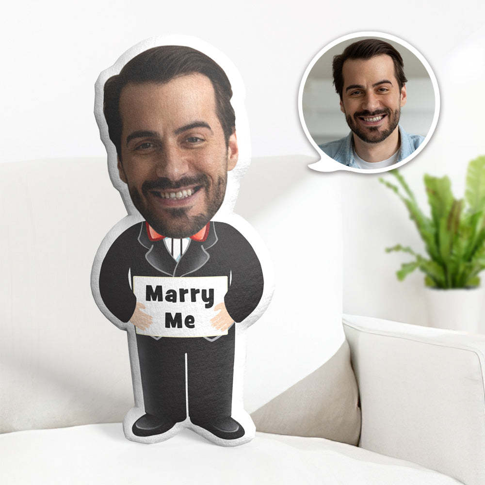 Mon Coussin Photo Personnalisé, Coussin Minime Personnalisé, Coussin Message, Cadeaux Pour Elle - Épouse-moi - MaPhotocaleconFr