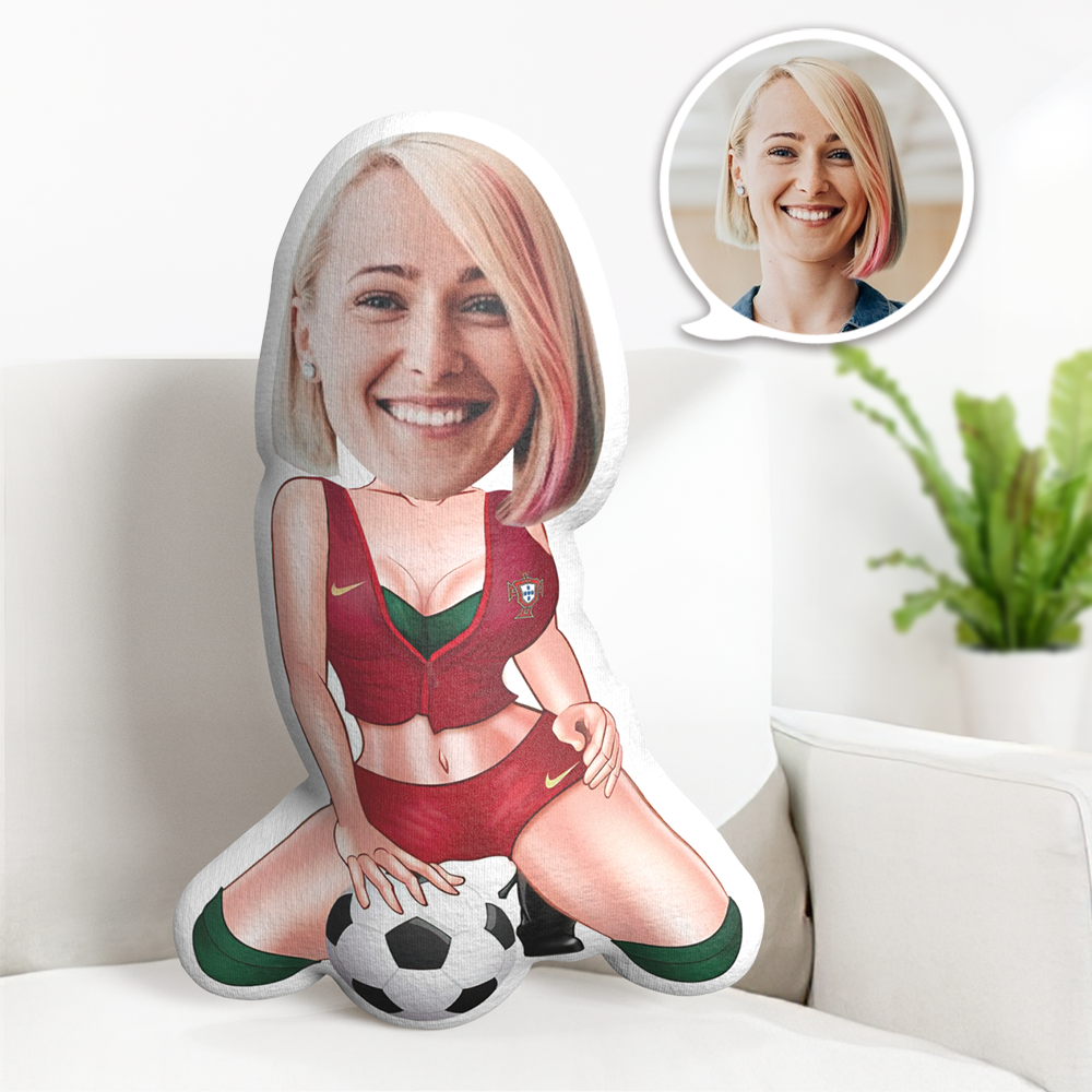 Oreiller Personnalisé Pour Le Visage, Poupée De Visage Personnalisée, Poupée De Pom-pom Girl De Football, Cadeaux D'oreiller Minime Pour Ses Cadeaux D'oreiller Minime De Sport - MaPhotocaleconFr
