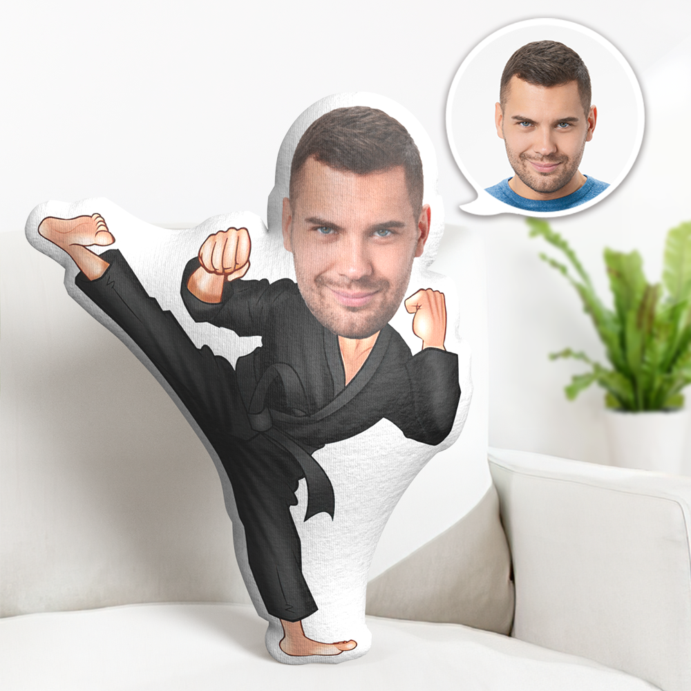 Coussin Personnalisé Avec Visage, Poupée Minime, Cadeau Pour Lui - MaPhotocaleconFr