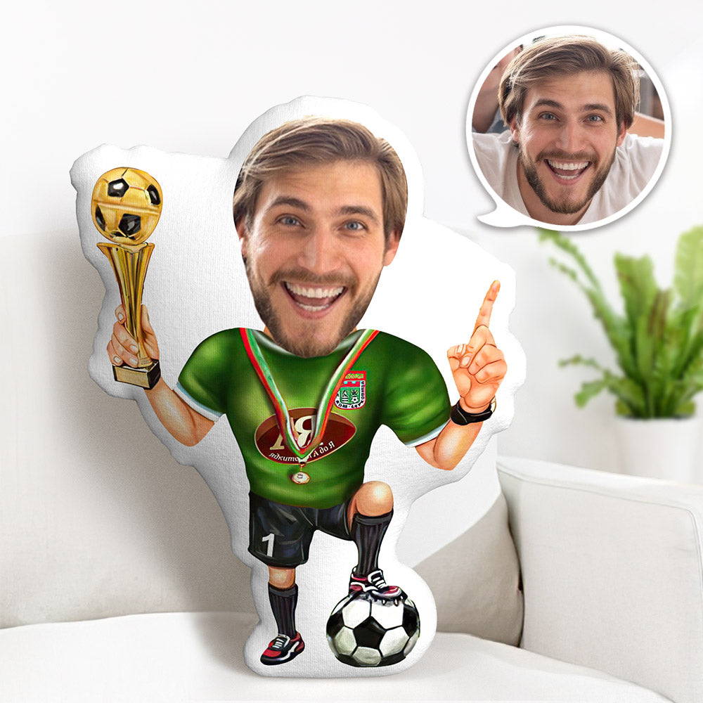 Coussin Minime Personnalisé Avec Visage, Poupée Minime, Cadeau Pour Lui, Cadeau Minime Sur Le Thème Du Sport - MaPhotocaleconFr
