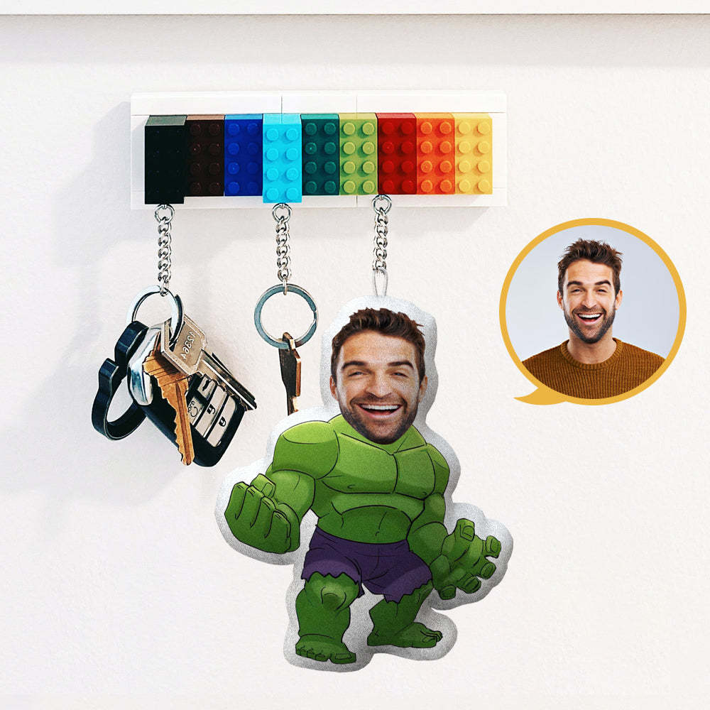 Porte-clés Oreiller Minime Hulk Personnalisé - MaPhotocaleconFr