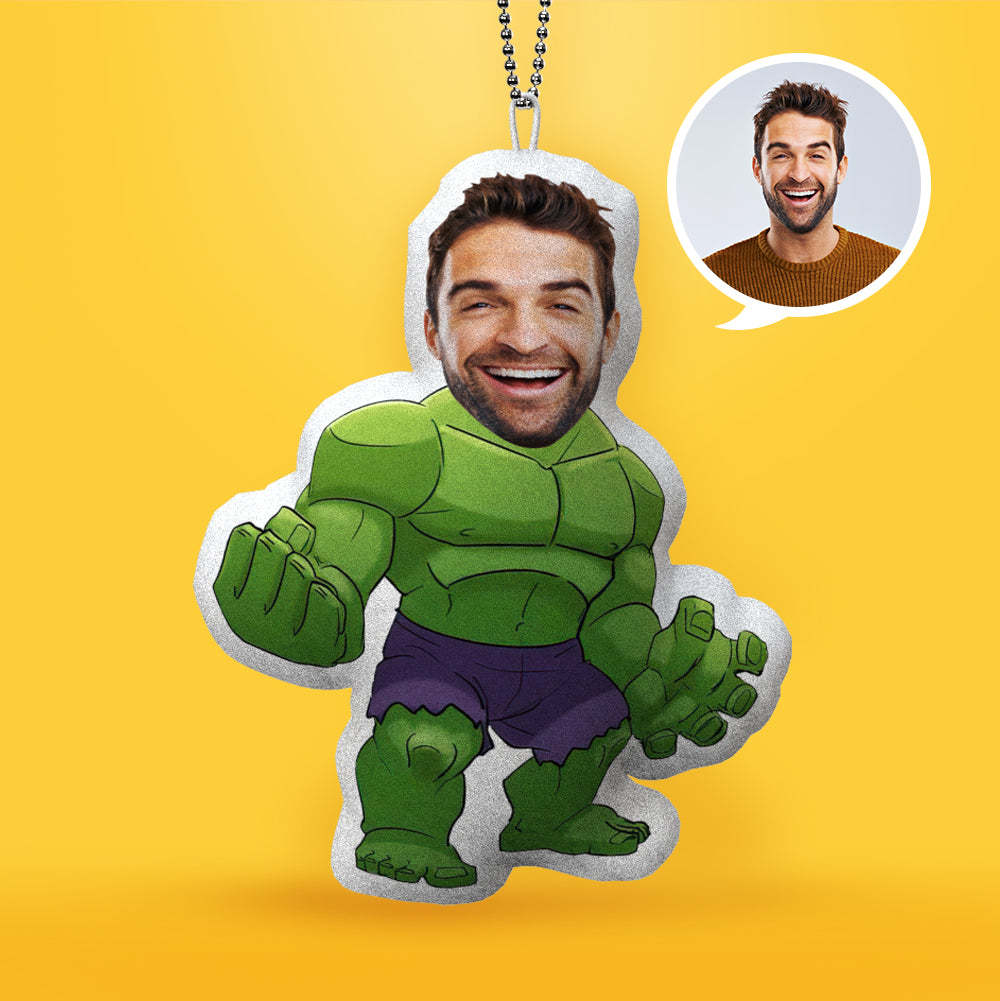 Porte-clés Oreiller Minime Hulk Personnalisé - MaPhotocaleconFr