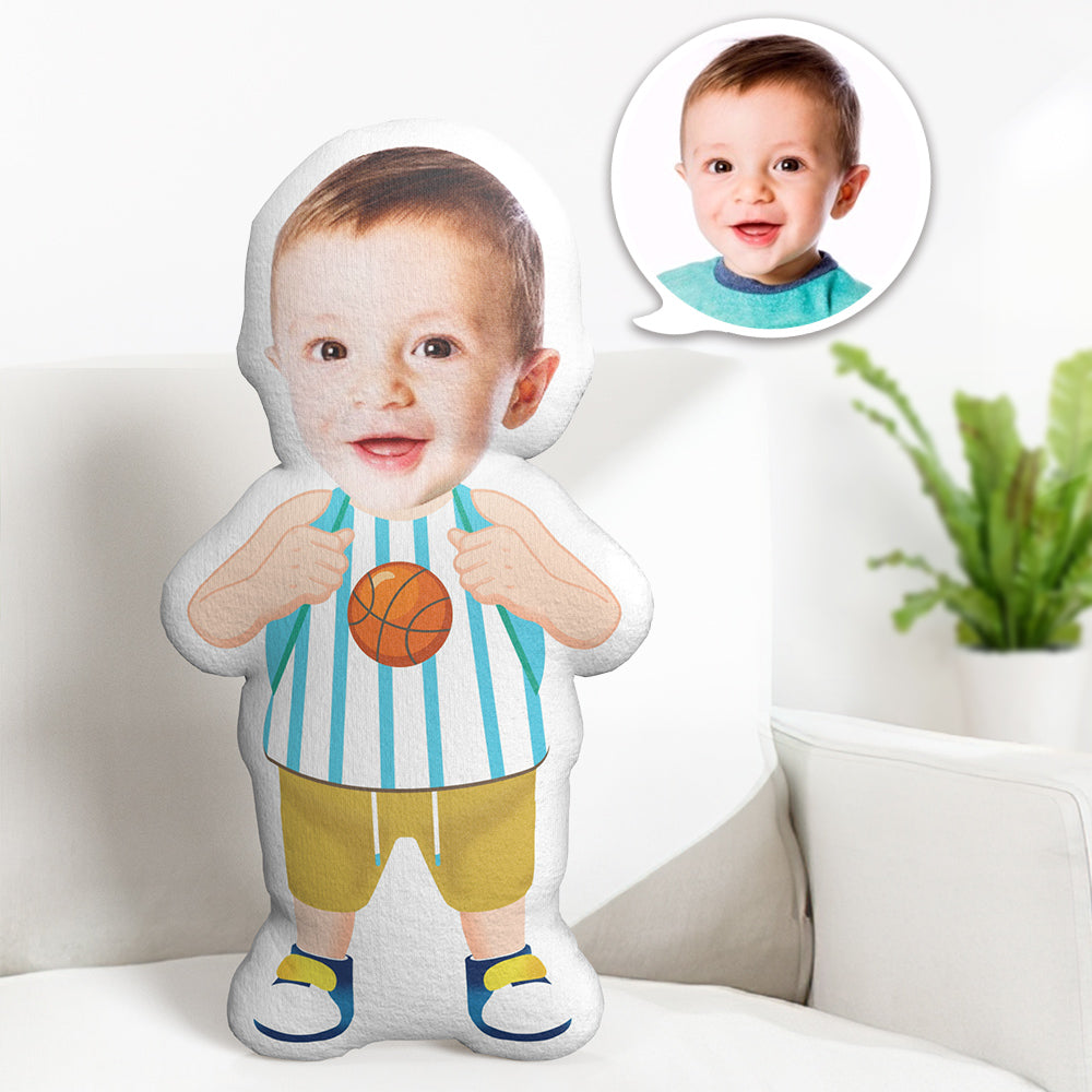 Coussin Visage, Coussin De Basket-ball, Coussin Visage Personnalisé, Coussin Photo Personnalisé, Poupée, Coussin Minime Personnalisé - MaPhotocaleconFr