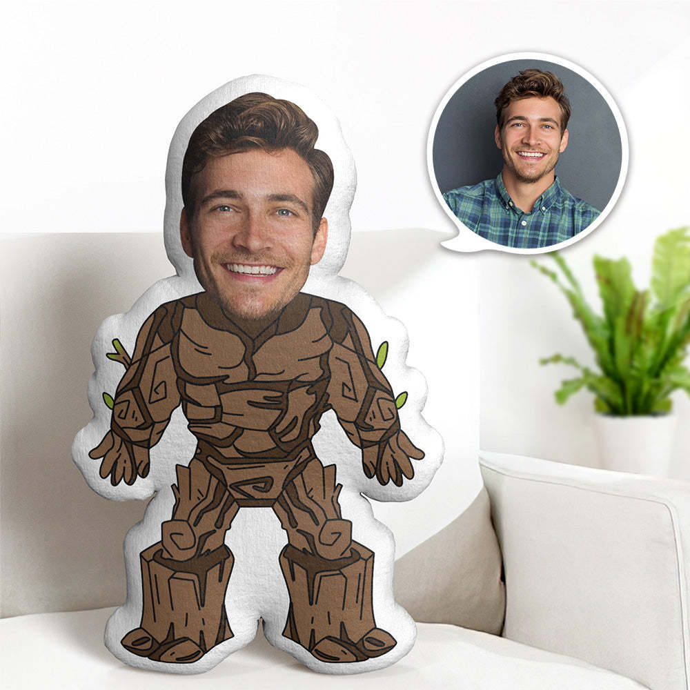 Coussin Décoratif Personnalisé Avec Votre Visage, Cadeau Pour Lui, Bébé Groot Personnalisé, Gardiens De La Galaxie - MaPhotocaleconFr