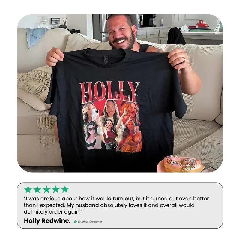 T-shirt photo personnalisé « Best Dad Ever », tee-shirt de collage de photos de bébé personnalisé pour papa, cadeau unique pour la fête des pères