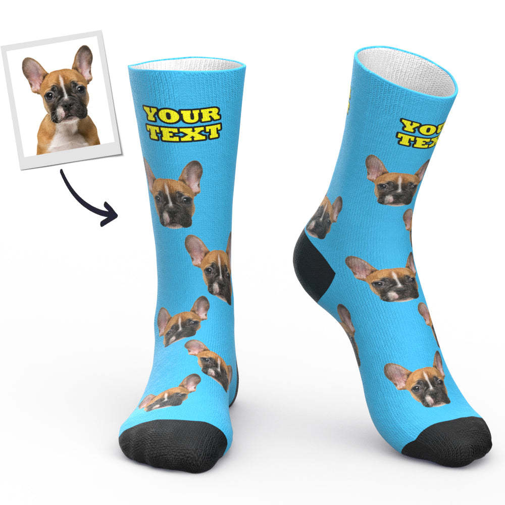 Chaussettes Personnalisées Pour Les Amoureux Des Chiens - MaPhotocaleconFr
