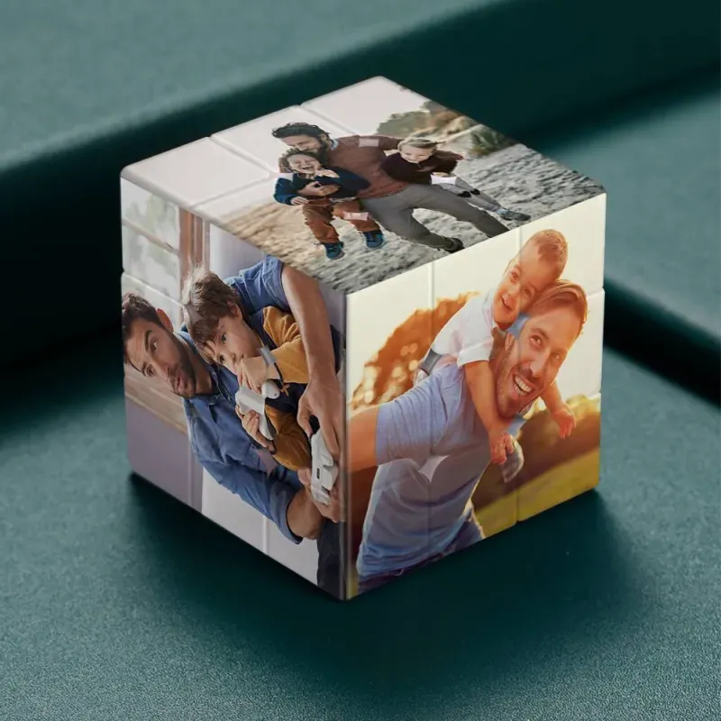 Rubic's Cube multi-photos personnalisé - Pour père et bébé - MaPhotocaleconFr