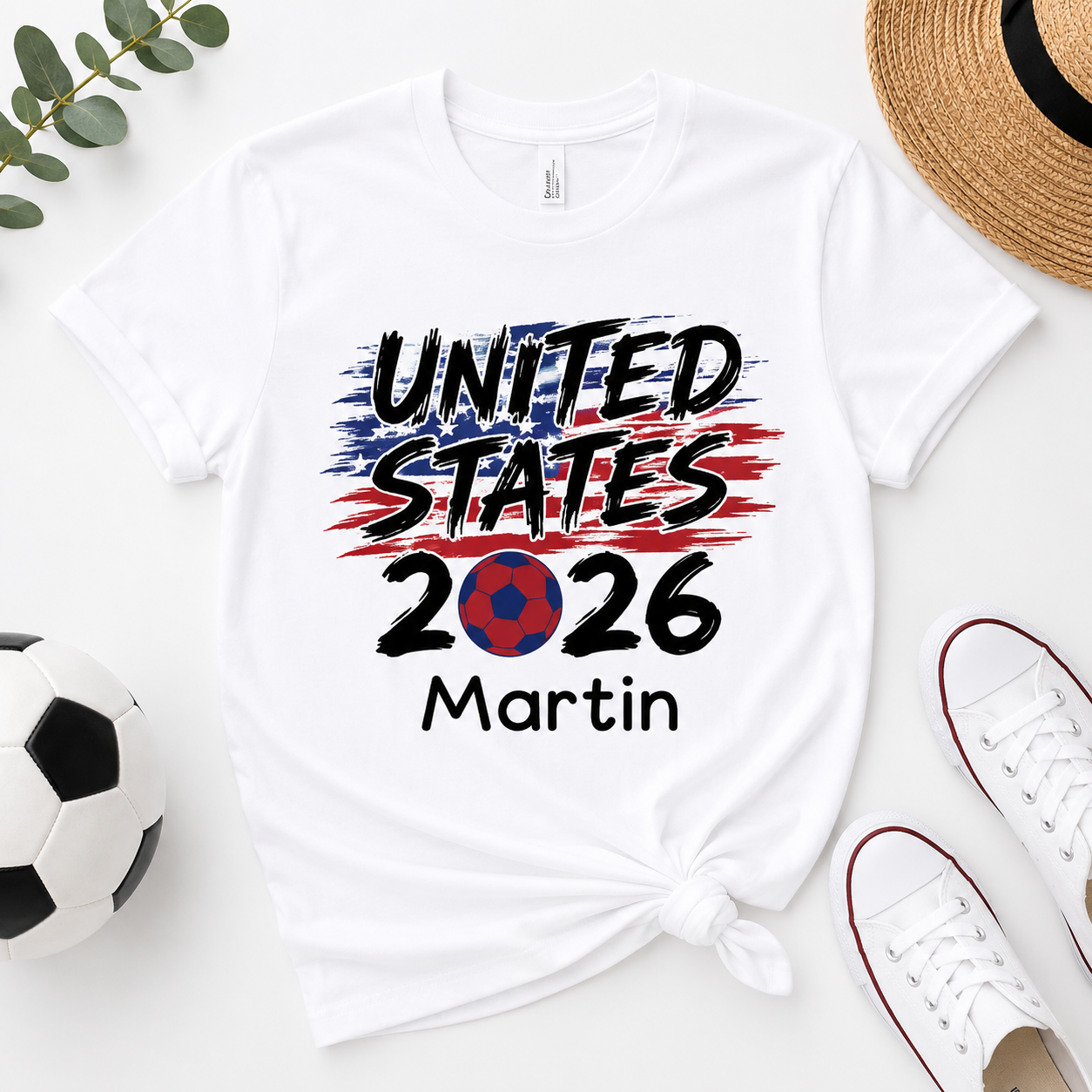 T-shirt du drapeau national du Championnat international de football 2026, T-shirt personnalisé des équipes nationales, tee-shirt du jour du match, collection mondiale des fans - MaPhotocaleconFr
