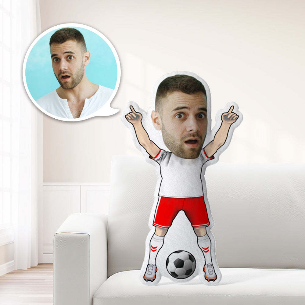 Coussin Photo, Coussin Visage Personnalisé, Coussin Minime Sur Le Thème Du Football, Poupée Minime, Cadeaux De Sport - MaPhotocaleconFr