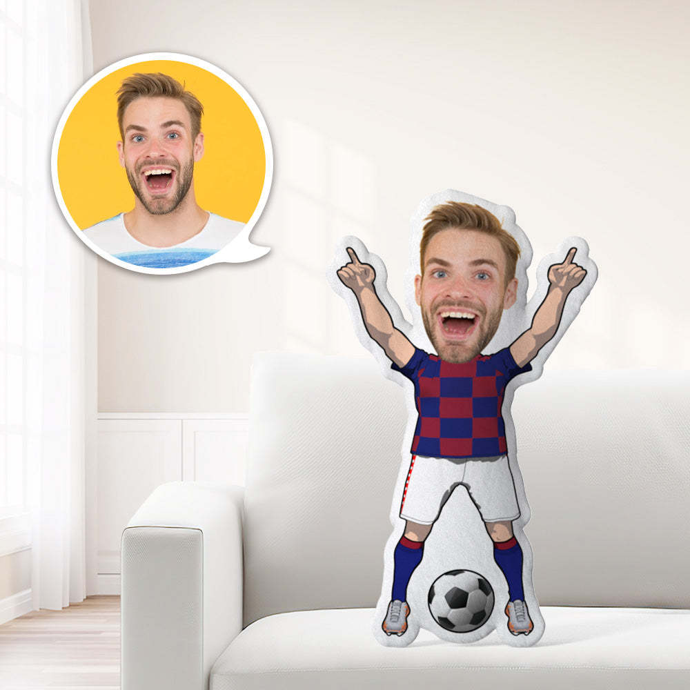 Coussin Photo, Coussin Visage Personnalisé, Coussin Minime Sur Mesure, Poupée Minime, Cadeaux De Sport - MaPhotocaleconFr