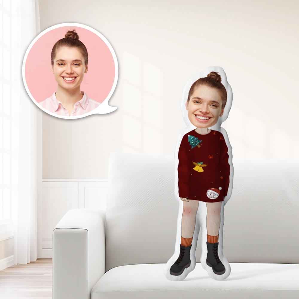 Coussin Minime Personnalisé, Cadeau De Noël Unique, Poupée Minime De Noël Personnalisée Pour Fille : Offrez À Votre Enfant Le Cadeau Le Plus Précieux. - MaPhotocaleconFr