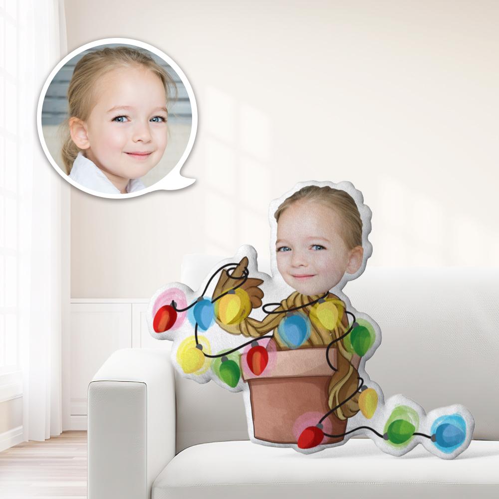 Coussin Décoratif Minime Lutin De Noël Personnalisé - Offrez À Votre Enfant Le Cadeau Le Plus Précieux : - MaPhotocaleconFr
