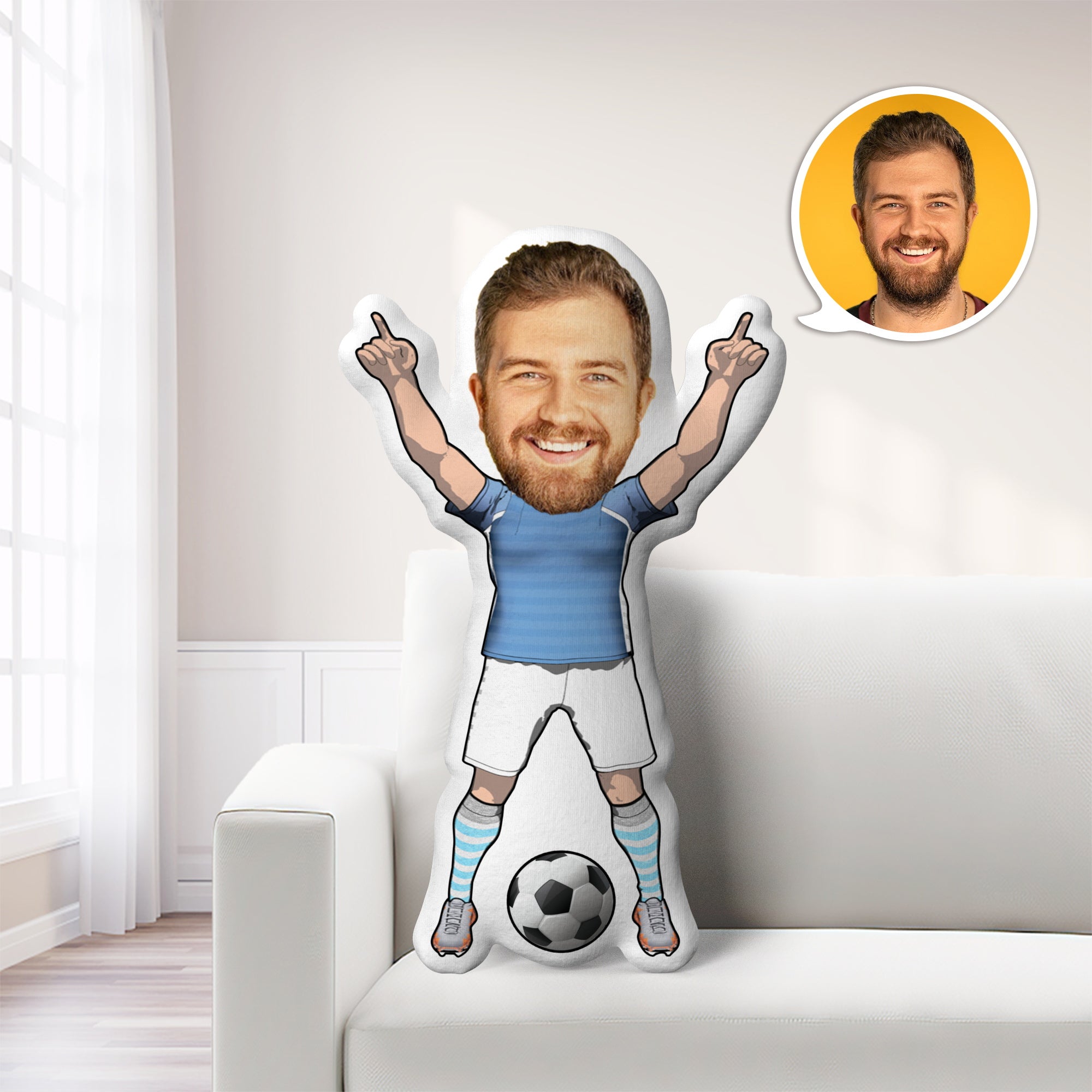Coussin Photo, Coussin Visage, Coussin Personnalisé, Coussin Sur Mesure, Mini-coussin, Poupée, Joueur De Football, Cadeaux De Sport, Mini-coussin, Cadeaux - MaPhotocaleconFr