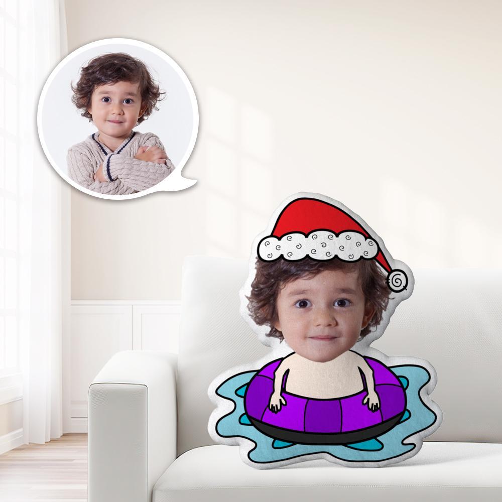 Cadeaux De Noël : Poupée Minime Personnalisée Avec Photo Du Visage, Coussin Minime Personnalisé Pour Noël - MaPhotocaleconFr