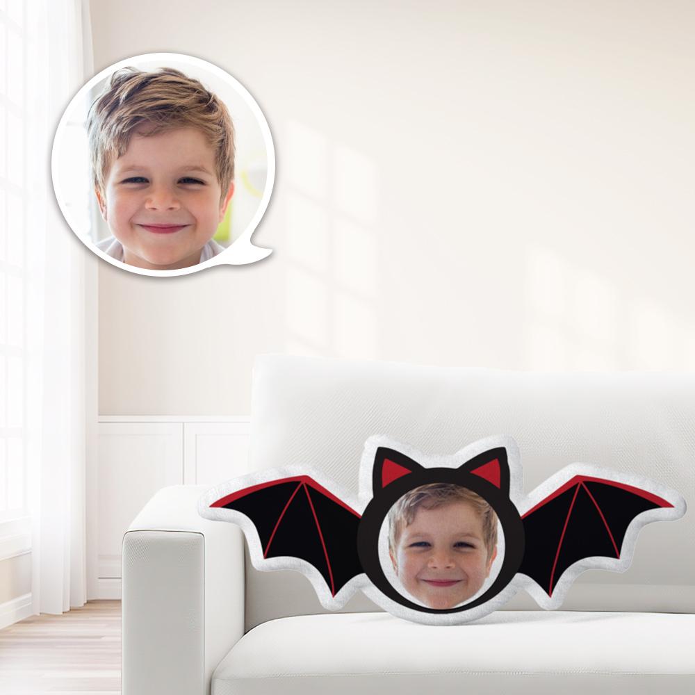 Oreiller Photo, Oreiller Visage, Oreiller Personnalisé, Oreiller Sur Mesure, Mini-oreiller, Poupée Chauve-souris À Grosse Tête, Halloween - MaPhotocaleconFr