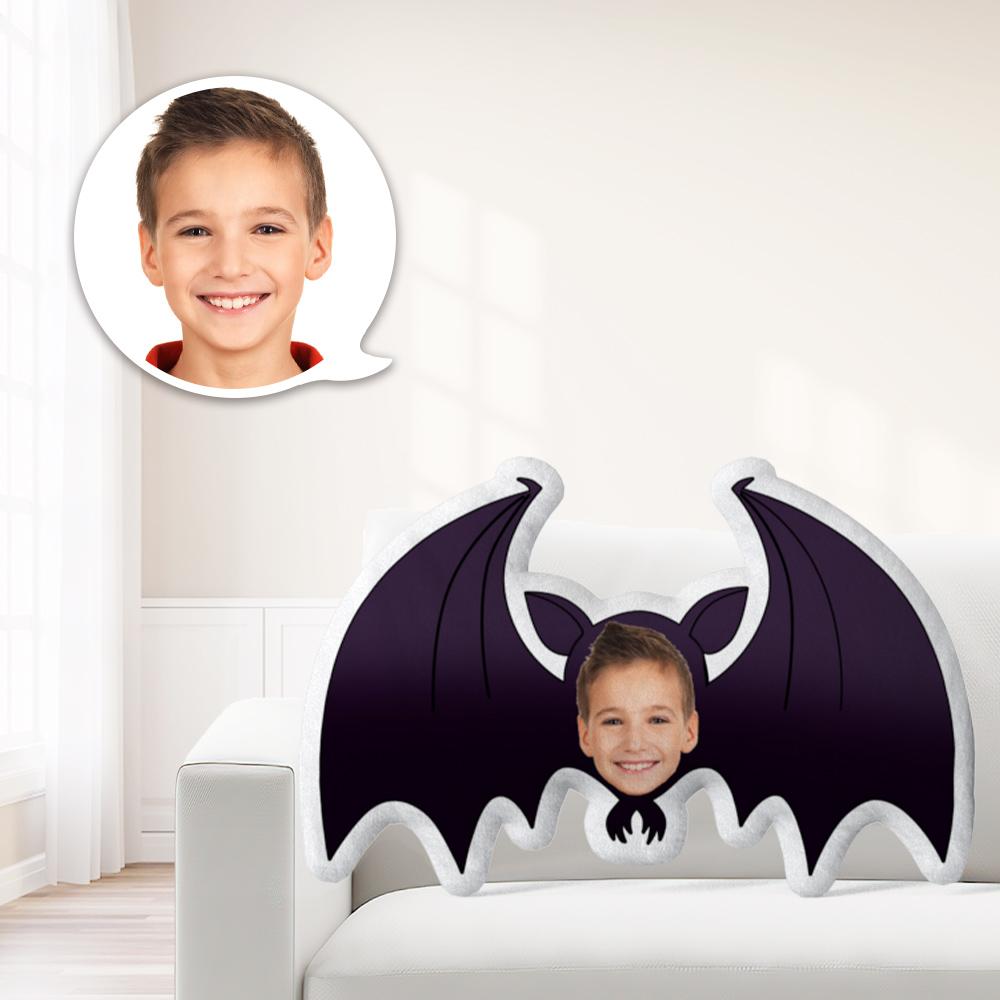 Oreiller Photo, Oreiller Visage, Oreiller Personnalisé, Oreiller Sur Mesure, Mini-oreiller, Poupée Chauve-souris À Petite Tête, Halloween - MaPhotocaleconFr
