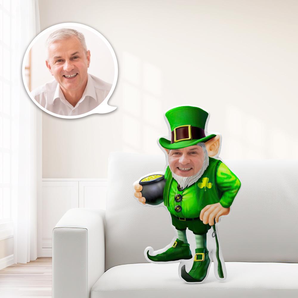 Coussin Décoratif Minime Personnalisé Avec Un Lutin De Noël Et Une Canne - Cadeau De Noël Unique - Offrez À Votre Enfant Le Cadeau Le Plus Précieux. - MaPhotocaleconFr