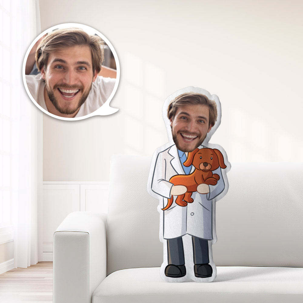 Coussin Minime Personnalisé « Docteur Vétérinaire » - Offrez À Votre Enfant Le Cadeau Le Plus Précieux. - MaPhotocaleconFr