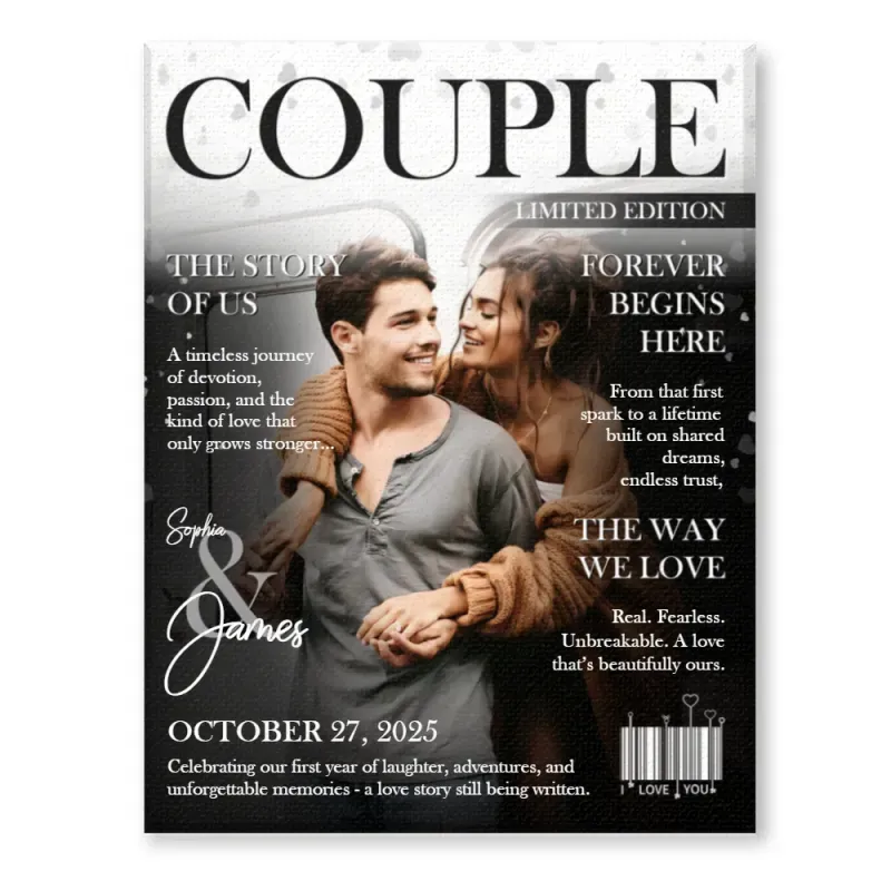 Magazine Love Story Personnalisé Pour Les Couples À L'occasion De La Saint-valentin - MaPhotocaleconFr