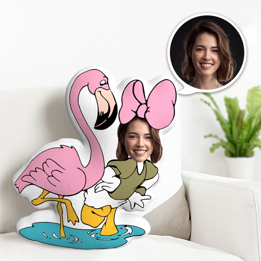 Coussin Décoratif Minime Personnalisé Avec Canard - Coussin Visage Personnalisé - Cadeaux Minime Personnalisés - MaPhotocaleconFr