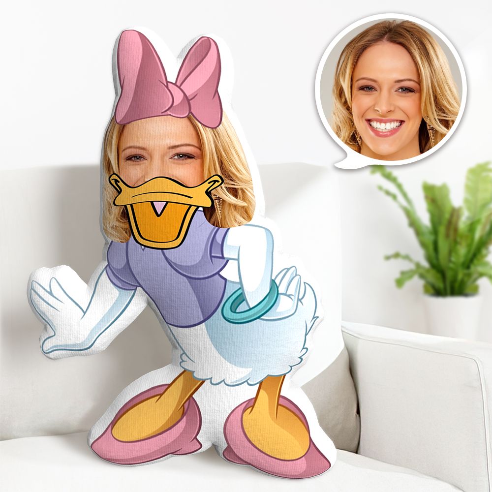 Coussin Décoratif Minime Personnalisé Avec Visage De Canard, Coussin Décoratif Unique Et Personnalisé, Cadeau - MaPhotocaleconFr