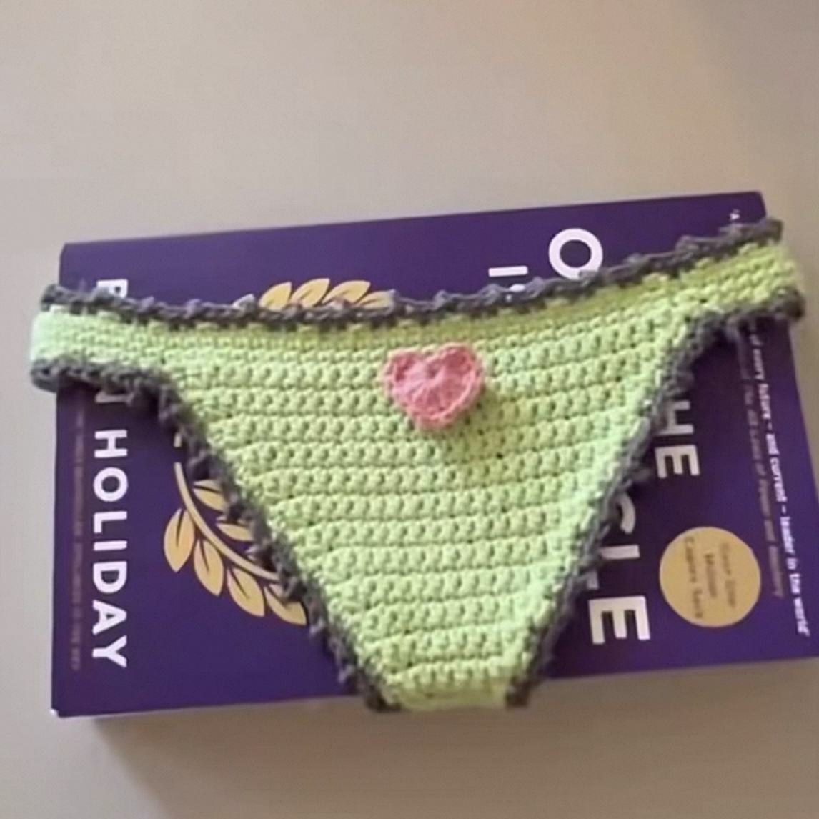 Marque-page String, Marque-page Bikini Au Crochet Humoristique, Marque-page Tricoté À La Main, Cadeau Mignon Pour Femme, Petite Amie, Passionnée De Lecture, Accessoire De Lecture Unique