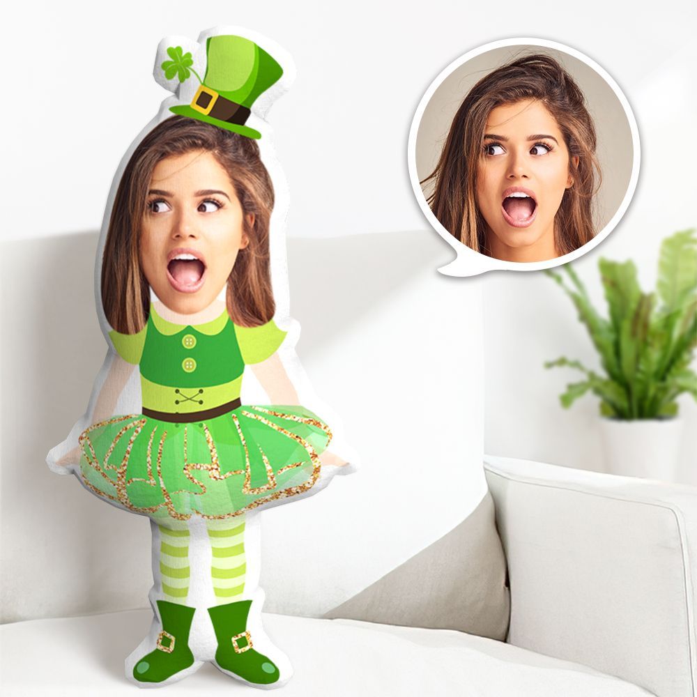 Coussin Décoratif Minime Personnalisé Pour La Saint-patrick, Motif Lutin, Cadeau - MaPhotocaleconFr