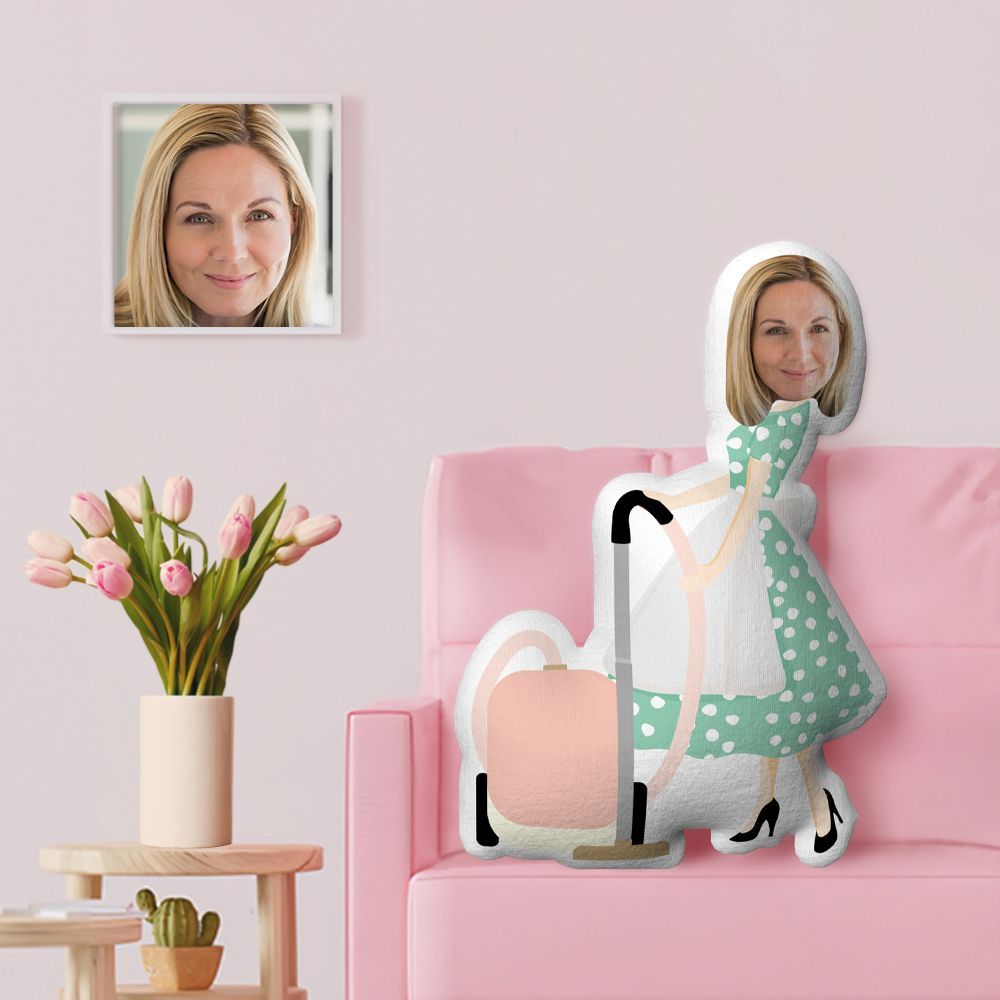 Cadeaux Pour La Fête Des Mères : Coussin Décoratif Minime, Coussin Visage Personnalisé, Cadeaux Pour Super Maman - MaPhotocaleconFr