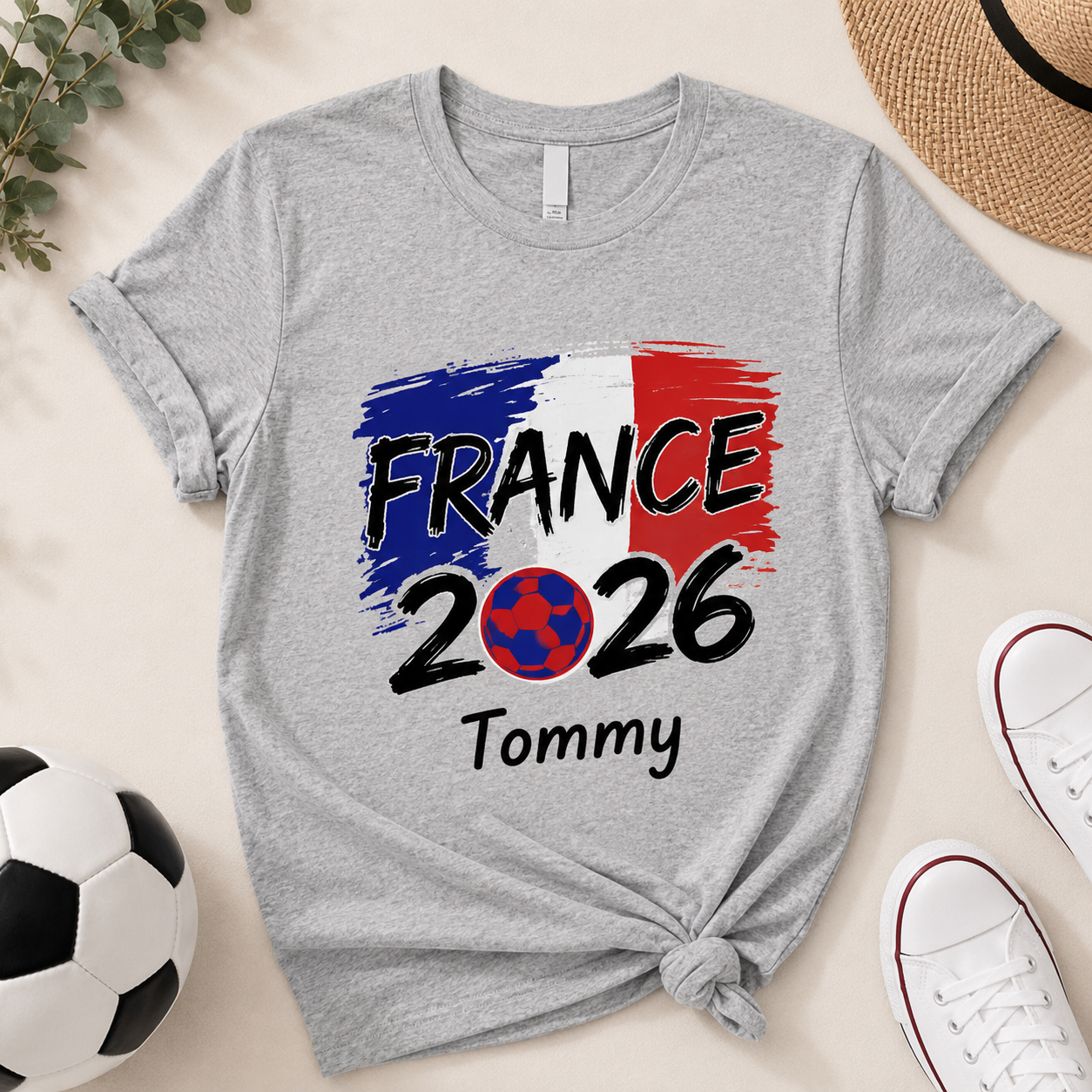 T-shirt Drapeau National Championnat International de Football 2026, T-shirt Personnalisé Équipes Nationales, T-shirt Jour de Match, Collection Fans du Monde
