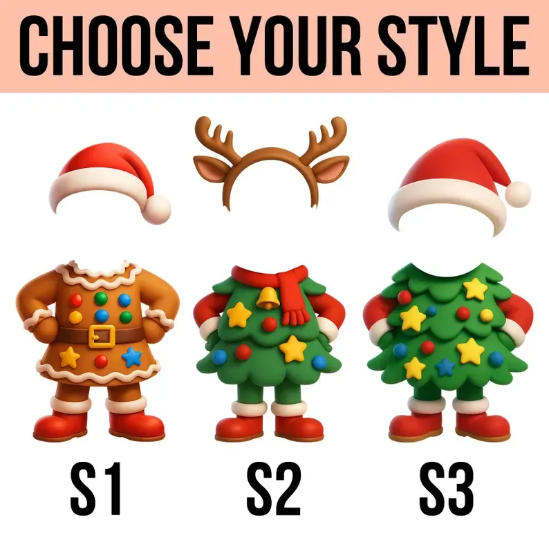 Décoration De Noël Personnalisée Pour Toute La Famille, Décoration Amusante Avec Visage Personnalisé, Décoration D'arbre De Noël, Cadeau De Noël Pour Les Familles - MaPhotocaleconFr