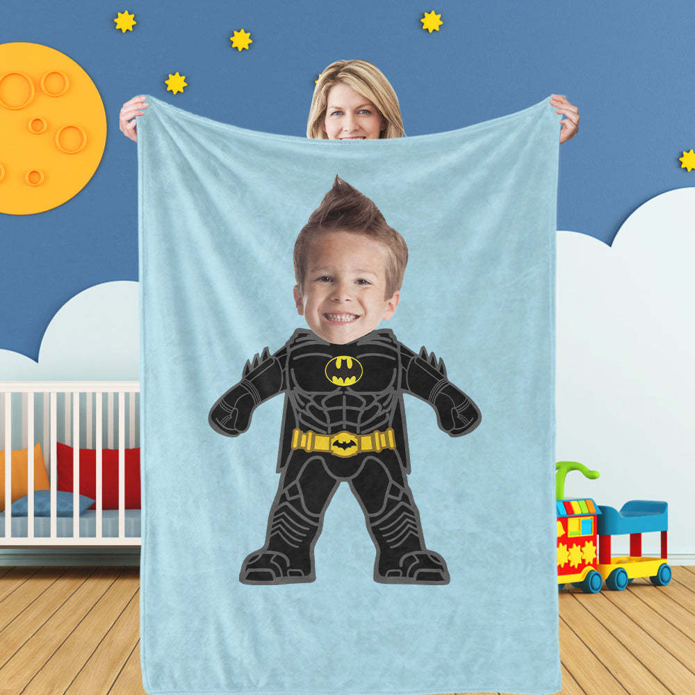 Couverture Photo Personnalisée Batman - Cadeau Pour Fils - MaPhotocaleconFr