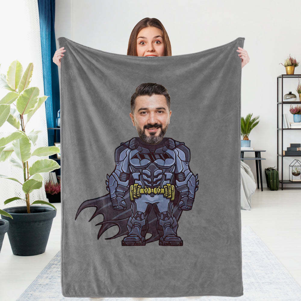 Couverture Photo Personnalisée Batman - Cadeau Pour Fils - MaPhotocaleconFr