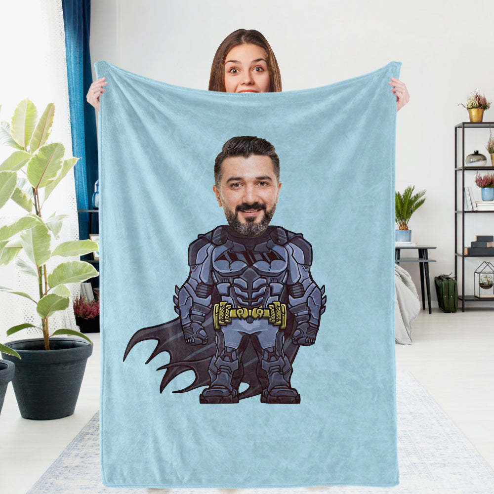 Couverture Photo Personnalisée Batman - Cadeau Pour Fils - MaPhotocaleconFr