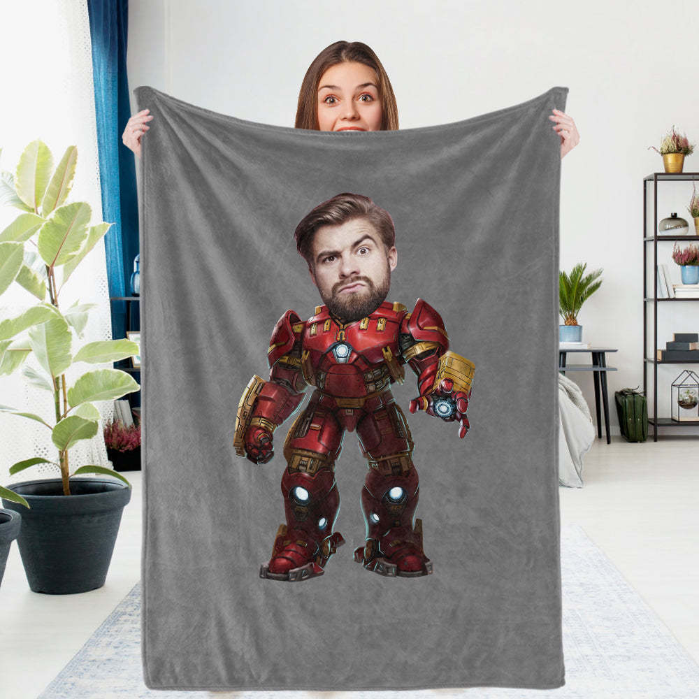 Couverture Photo Personnalisée Hulkbuster Armor - Cadeau Photo Personnalisé - MaPhotocaleconFr