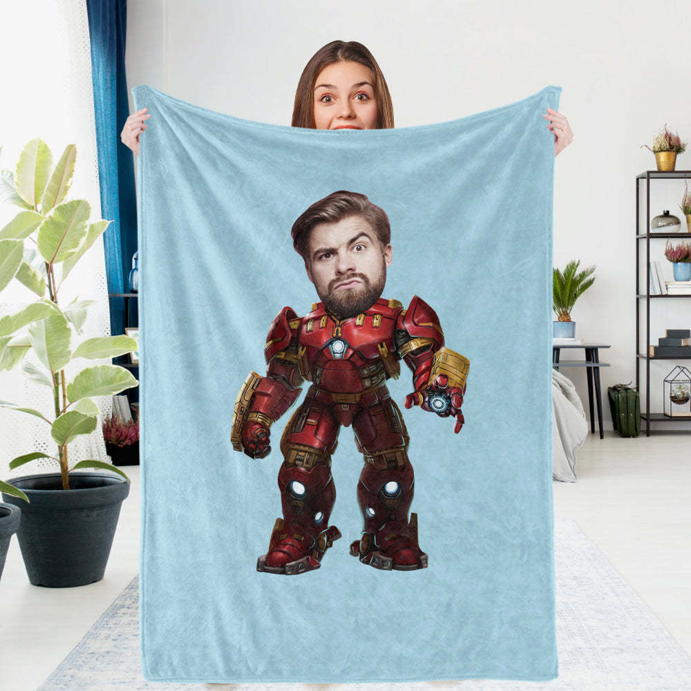Couverture Photo Personnalisée Hulkbuster Armor - Cadeau Photo Personnalisé - MaPhotocaleconFr